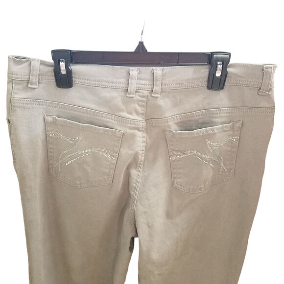 Gloria Vanderbilt Womens Size 11 Gray Solid Straight Leg Jeans - Picture 5 of 9